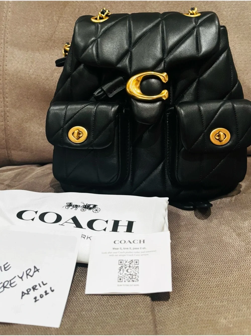 Coach Tabby backpack crafted from quilted nappa leather - Picture 2 of 9